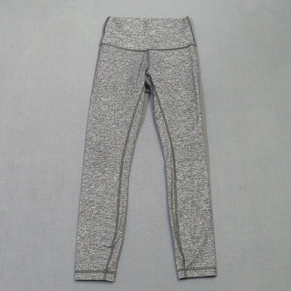 Lululemon Pants Women's 4 Gray Wunder Under Hi-Rise 7/8 Tight 25" Athletic Gym